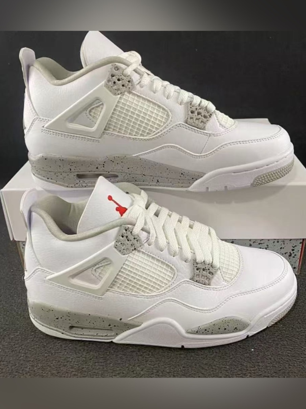 🕶️ New - Air Jordan 4 white oreo shoes